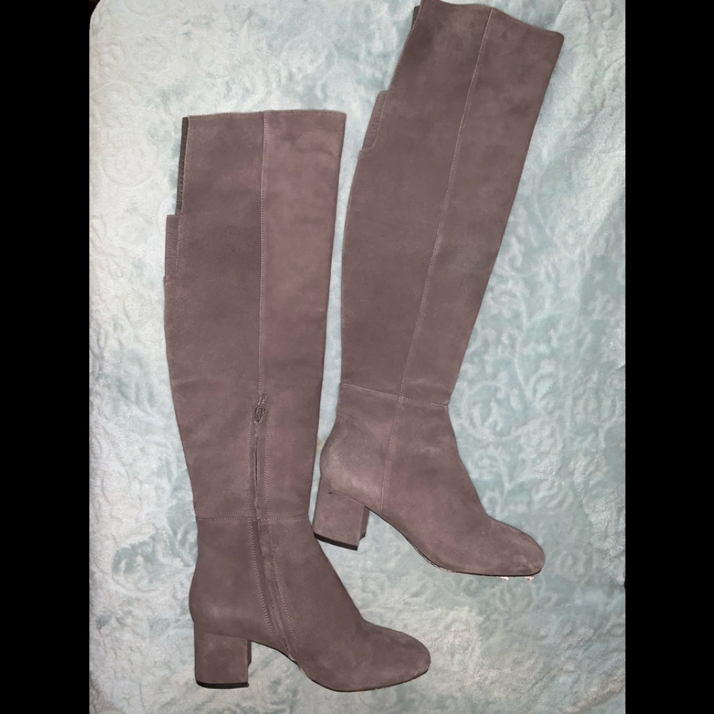 Nordstrom-gray, suede, over the knee boots sz 6.5